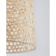 Natural Rattan Black Fabric Wire & Base LED E27 1x12 Watt 230 Volt IP20 Bulb Excluded D: 40.5 H1: 58.5 H2: 250 cm Adjustable he