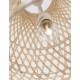 Natural Rattan Black Fabric Wire & Base LED E27 1x12 Watt 230 Volt IP20 Bulb Excluded D: 40.5 H1: 58.5 H2: 250 cm Adjustable he