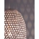 White Rattan White Fabric Wire & Base LED E27 1x12 Watt 230 Volt IP20 Bulb Excluded D: 40.5 H1: 58.5 H2: 250 cm Adjustable heig