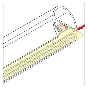 Profile LED Ovale 1000mm
