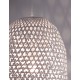 White Rattan White Fabric Wire & Base LED E27 1x12 Watt 230 Volt IP20 Bulb Excluded D: 40.5 H1: 58.5 H2: 250 cm Adjustable heig