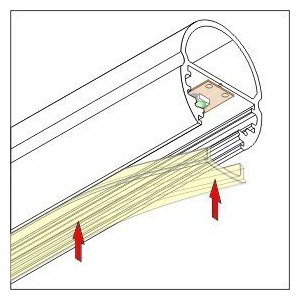 Profile LED Ovale 1000mm