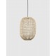 Natural Rattan Black Fabric Wire & Base LED E27 1x12 Watt 230 Volt IP20 Bulb Excluded D: 30 H1: 42 H2: 250 cm Adjustable height