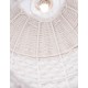 Ivory Rattan White Fabric Wire & Base LED E27 1x12 Watt 230 Volt IP20 Bulb Excluded D: 24.5 H1: 37 H2: 250 cm Adjustable height