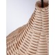 Natural Rattan Black Fabric Wire & Base LED E27 1x12 Watt 230 Volt IP20 Bulb Excluded D: 38.5 H1: 34 H2: 250 cm Adjustable heig