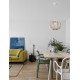 White Metal Natural Wood LED E27 1x12 Watt 230 Volt IP20 Bulb Excluded D: 40 H1: 26 H2: 126 cm Adjustable height 