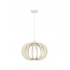 White Metal Natural Wood LED E27 1x12 Watt 230 Volt IP20 Bulb Excluded D: 40 H1: 26 H2: 126 cm Adjustable height 
