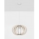 White Metal Natural Wood LED E27 1x12 Watt 230 Volt IP20 Bulb Excluded D: 40 H1: 26 H2: 126 cm Adjustable height 