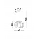 White Metal Natural Wood LED E27 1x12 Watt 230 Volt IP20 Bulb Excluded D: 40 H1: 26 H2: 126 cm Adjustable height 