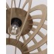 White Metal Brown Wood LED E27 1x12 Watt 230 Volt IP20 Bulb Excluded D: 40 H1: 26 H2: 126 cm Adjustable height 