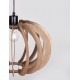 White Metal Brown Wood LED E27 1x12 Watt 230 Volt IP20 Bulb Excluded D: 40 H1: 26 H2: 126 cm Adjustable height 