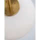 Opal Glass Brass Gold Metal Black Fabric Wire LED E14 1x5 Watt 230 Volt IP20 Bulb Excluded D: 15.8 H1: 23 H2: 120 cm Adjustable 