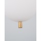 Opal Glass Brass Gold Metal Black Fabric Wire LED E14 1x5 Watt 230 Volt IP20 Bulb Excluded D: 15.8 H1: 23 H2: 120 cm Adjustable 