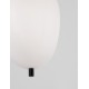 Black Metal & Opal Glass Black Fabric Wire LED E14 1x5 Watt 230 Volt IP20 Bulb Excluded D: 15.8 H: 120 cm Adjustable height 