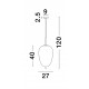 Brass Gold Metal & Smoky Glass Black Fabric Wire LED E27 1x12 Watt 230 Volt IP20 Bulb Excluded D: 27 H: 120 cm Adjustable heigh