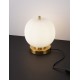 Brass Gold Metal & Opal Glass LED E14 1x5 Watt 230 Volt IP20 Bulb Excluded Cable Length: 160 cm D: 18.5 H: 22.5 cm 