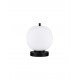 Black Metal & Opal Glass LED E14 1x5 Watt 230 Volt IP20 Bulb Excluded Cable Length: 160 cm D: 18.5 H: 22.5 cm