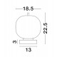 Black Metal & Opal Glass LED E14 1x5 Watt 230 Volt IP20 Bulb Excluded Cable Length: 160 cm D: 18.5 H: 22.5 cm 