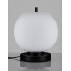 Black Metal & Opal Glass LED E14 1x5 Watt 230 Volt IP20 Bulb Excluded Cable Length: 160 cm D: 18.5 H: 22.5 cm 