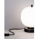 Black Metal & Opal Glass LED E14 1x5 Watt 230 Volt IP20 Bulb Excluded Cable Length: 160 cm D: 18.5 H: 22.5 cm 