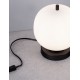 Black Metal & Opal Glass LED E14 1x5 Watt 230 Volt IP20 Bulb Excluded Cable Length: 160 cm D: 18.5 H: 22.5 cm 