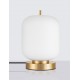 Brass Gold Metal & Opal Glass LED E14 1x5 Watt 230 Volt IP20 Bulb Excluded Cable Length: 160 cm D: 16.5 H: 25 cm 