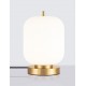 Brass Gold Metal & Opal Glass LED E14 1x5 Watt 230 Volt IP20 Bulb Excluded Cable Length: 160 cm D: 16.5 H: 25 cm 