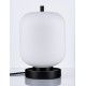 Black Metal & Opal Glass LED E14 1x5 Watt 230 Volt IP20 Bulb Excluded Cable Length: 160 cm D: 16.5 H: 25 cm 
