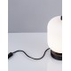 Black Metal & Opal Glass LED E14 1x5 Watt 230 Volt IP20 Bulb Excluded Cable Length: 160 cm D: 16.5 H: 25 cm 