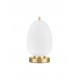 Brass Gold Metal & Opal Glass LED E14 1x5 Watt 230 Volt IP20 Bulb Excluded Cable Length: 160 cm D: 15.8 H: 28 cm 
