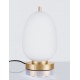 Brass Gold Metal & Opal Glass LED E14 1x5 Watt 230 Volt IP20 Bulb Excluded Cable Length: 160 cm D: 15.8 H: 28 cm 