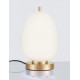 Brass Gold Metal & Opal Glass LED E14 1x5 Watt 230 Volt IP20 Bulb Excluded Cable Length: 160 cm D: 15.8 H: 28 cm 