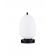 Black Metal & Opal Glass LED E14 1x5 Watt 230 Volt IP20 Bulb Excluded Cable Length: 160 cm D: 15.8 H: 28 cm 