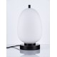 Black Metal & Opal Glass LED E14 1x5 Watt 230 Volt IP20 Bulb Excluded Cable Length: 160 cm D: 15.8 H: 28 cm 
