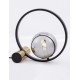 Smoky Glass Brushed Gold & Black Aluminium LED E14 1x5 Watt 230 Volt IP20 Bulb Excluded Cable Length: 160 cm L: 42 W: 15 H: 40 c