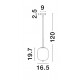 Brass Gold Metal & Smoky Glass Black Fabric Wire LED E14 1x5 Watt 230 Volt IP20 Bulb Excluded D: 16.5 H: 120 cm Adjustable heigh