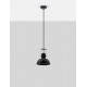 Matt Black Metal LED E27 1x12 Watt 230 Volt IP20 Bulb Excluded D: 22 H: 120 cm Adjustable height Adjustable 
