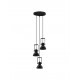Matt Black Metal LED E14 3x5 Watt 230 Volt IP20 Bulb Excluded D: 24 H: 120 cm Adjustable height Adjustable 