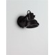 Matt Black Metal LED E14 1x5 Watt 230 Volt Switch On/ Off IP20 Bulb Excluded D: 12 W: 18 H: 12 cm Adjustable 