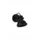 Matt Black Metal LED GU10 1x10 Watt 230 Volt IP20 Bulb Excluded D: 12 W: 20 H: 21 cm Adjustable 