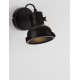 Matt Black Metal LED GU10 1x10 Watt 230 Volt IP20 Bulb Excluded D: 12 W: 20 H: 21 cm Adjustable 