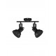 Matt Black Metal LED GU10 2x10 Watt 230 Volt IP20 Bulb Excluded L: 28.5 W: 12 H: 23.5cm Adjustable 