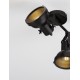 Matt Black Metal LED GU10 2x10 Watt 230 Volt IP20 Bulb Excluded L: 28.5 W: 12 H: 23.5cm Adjustable 
