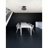 Matt Black Metal LED GU10 3x10 Watt 230 Volt IP20 Bulb Excluded D: 24 H: 22 cm Adjustable