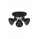 Matt Black Metal LED GU10 3x10 Watt 230 Volt IP20 Bulb Excluded D: 24 H: 22 cm Adjustable 