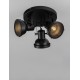 Matt Black Metal LED GU10 3x10 Watt 230 Volt IP20 Bulb Excluded D: 24 H: 22 cm Adjustable 