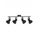 Matt Black Metal LED GU10 4x10 Watt 230 Volt IP20 Bulb Excluded L: 66.8 W: 12 H: 25.5 cm Adjustable 