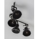 Matt Black Metal LED GU10 4x10 Watt 230 Volt IP20 Bulb Excluded L: 66.8 W: 12 H: 25.5 cm Adjustable 