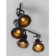 Matt Black Metal LED GU10 4x10 Watt 230 Volt IP20 Bulb Excluded L: 66.8 W: 12 H: 25.5 cm Adjustable 
