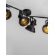 Matt Black Metal LED GU10 4x10 Watt 230 Volt IP20 Bulb Excluded L: 66.8 W: 12 H: 25.5 cm Adjustable 